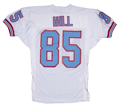 1991 Drew Hill Game Used Houston Oilers Road Jersey (Equipment Manager LOA)